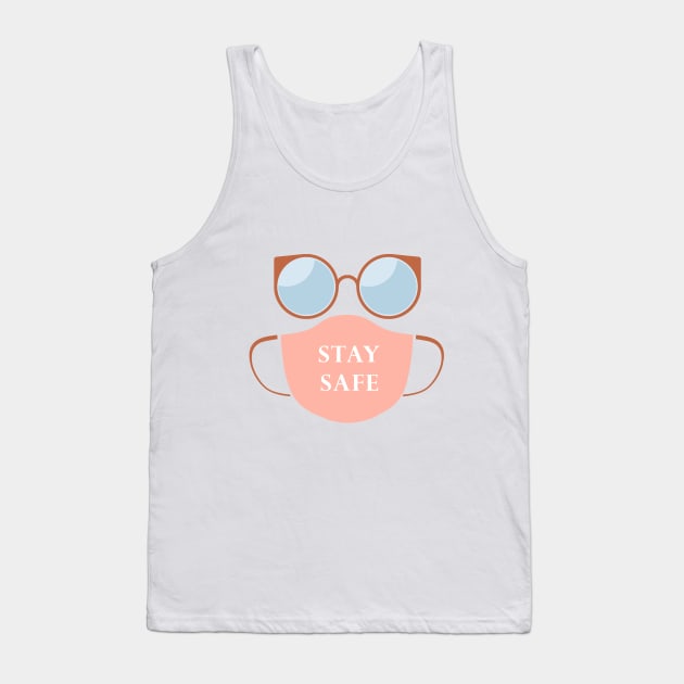 Mask & Goggles - Stay Safe Tank Top by DesignEnrich